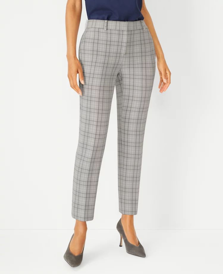 The Everyday Ankle Pant in Plaid - Curvy Fit | Ann Taylor (US)