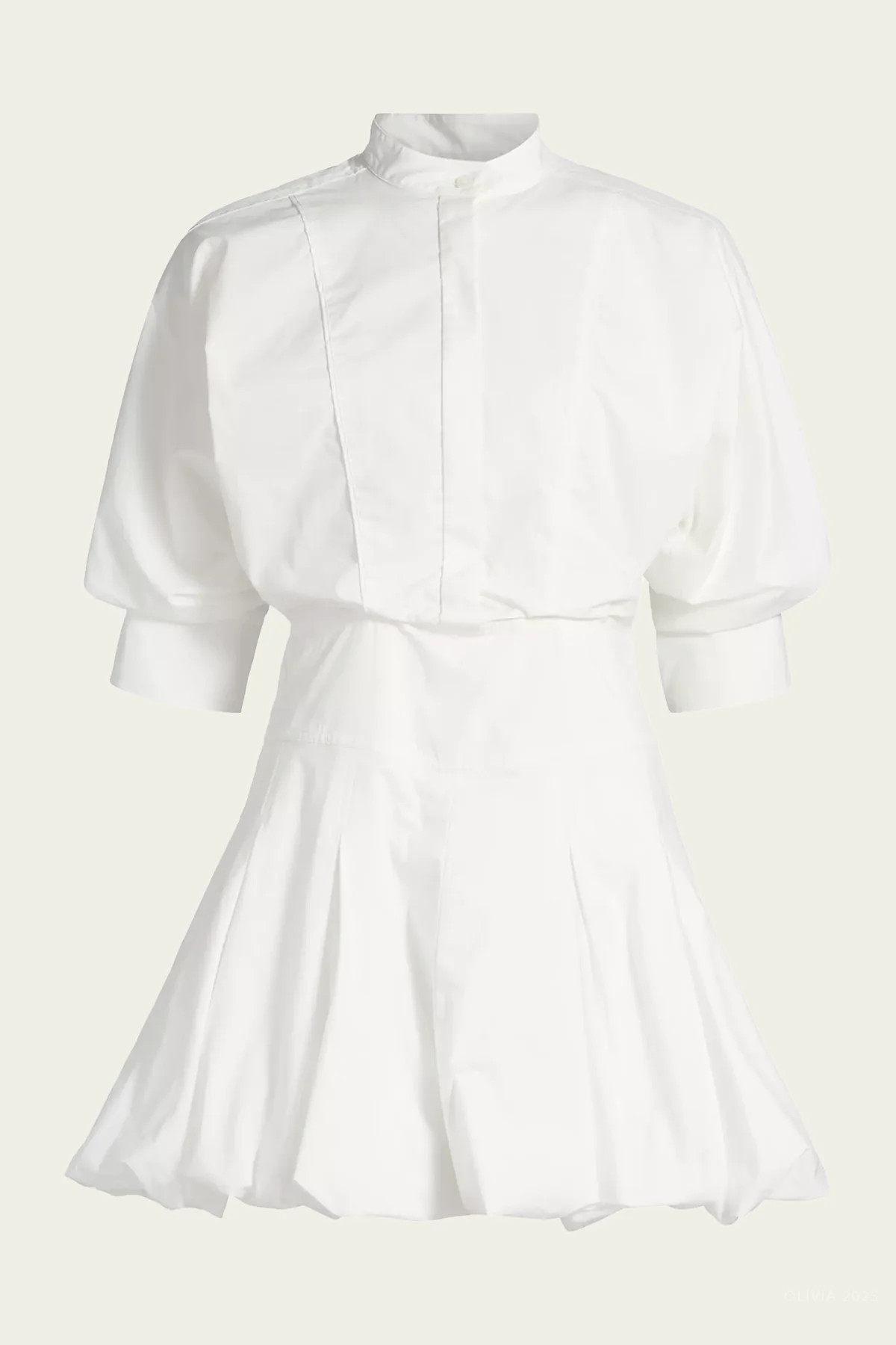 Effie Bubble Mini Dress in White - White 10 US | Shop Olivia