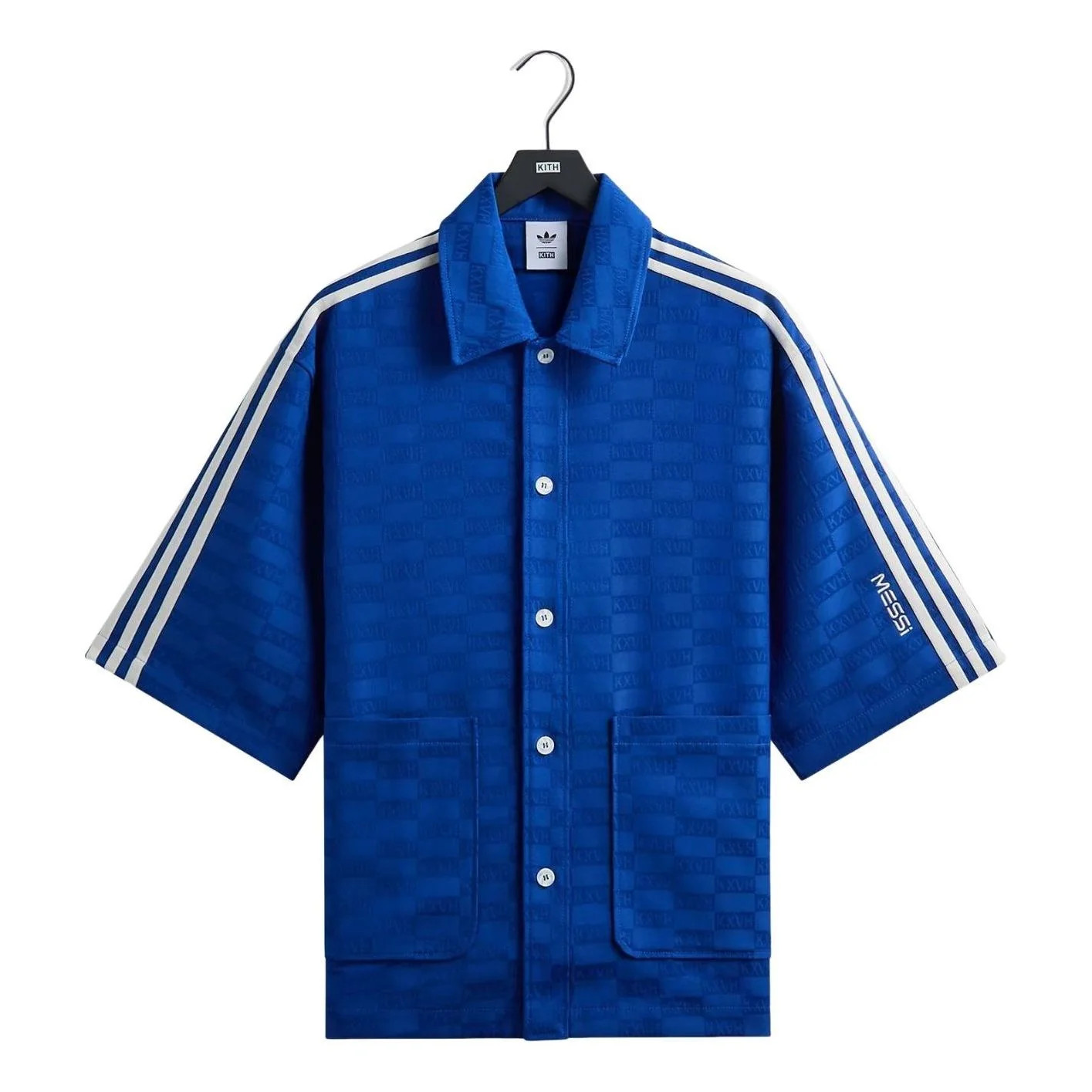 KITH - KITH x Messi for adidas Football Monogram Shirt 'Blue' | KICKS CREW