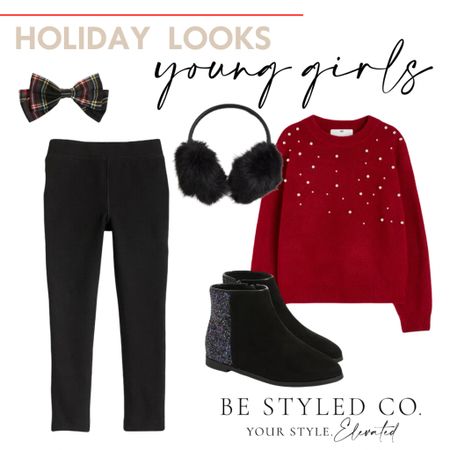 Girls styled holiday outfit ideas. Outfit ideas for daughters. Christmas outfit idea for young girls  

#LTKHoliday #LTKfamily #LTKstyletip