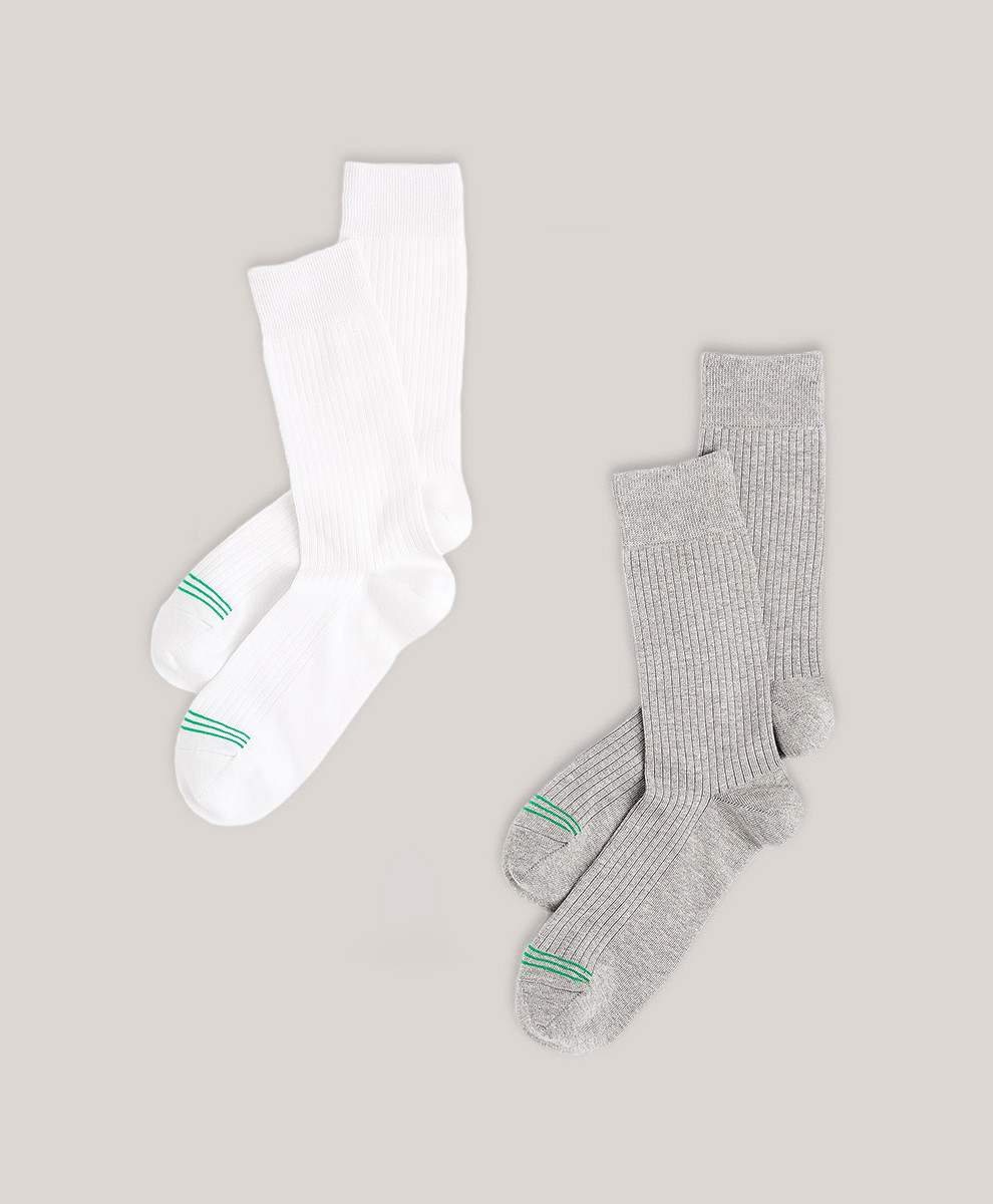 Men’s The Perfect Crew Socks 2-pack made with Organic Cotton | Pact | Pact Apparel