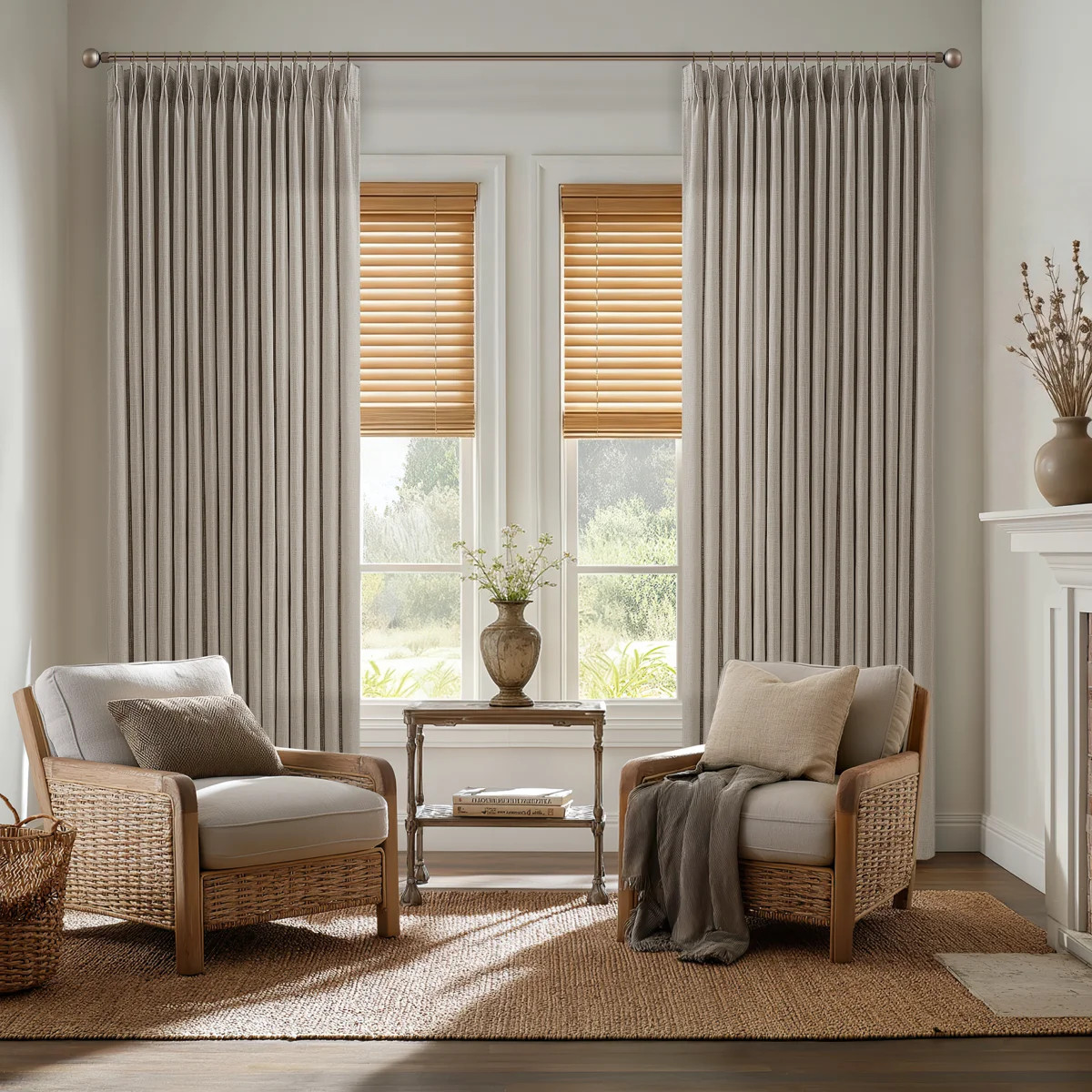 2 Panels \uff081 Pack\uff09 Thick Linen Fabric Memory Trained Pinch Pleated Solid Farmhouse And M... | Wayfair North America