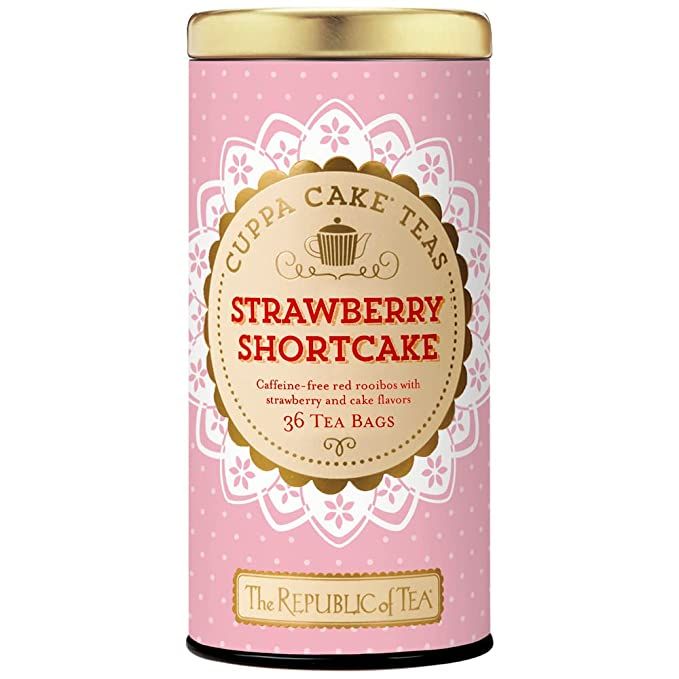 The Republic of Tea - Strawberry Shortcake Cuppa Cake Herbal Tea, 36 Tea Bags | Amazon (US)