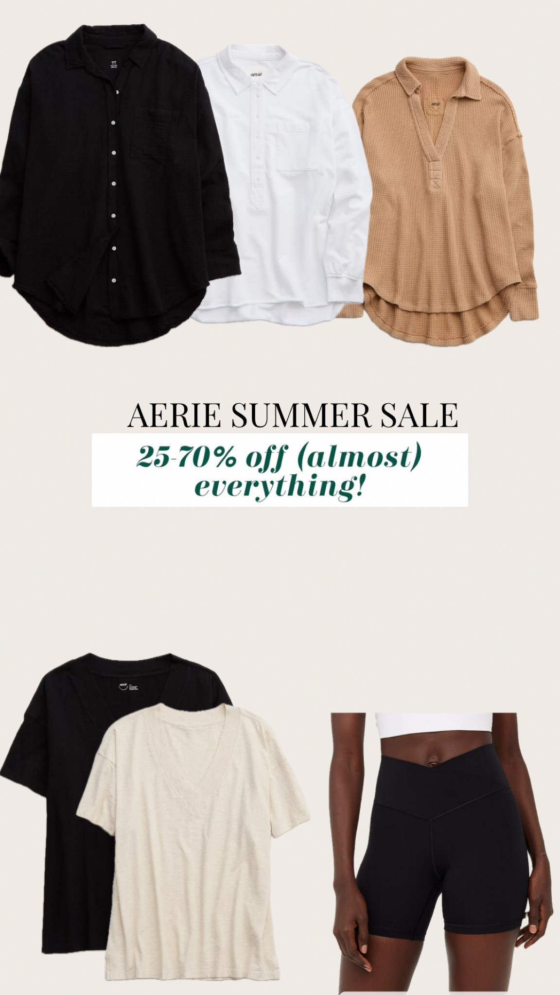 nursing / postpartum friendly favs 🫶🏻
.
.
.
#aeriesale #aesale #nursingfriendly #aeriehaul #mamafashion #mamaoutfits #postpartumoutfit #momfit 
#aerie 

#LTKsale #LTKmaternity #LTKcanada