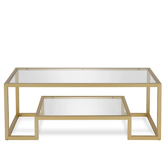 Hudson&Canal Athena Contemporary Rectangular Coffee Table - QVC.com | QVC