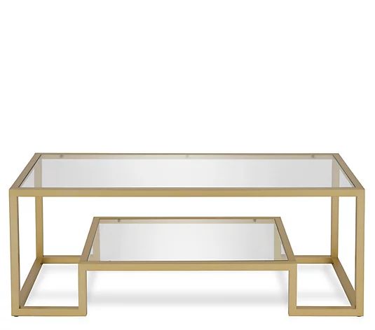 Hudson&Canal Athena Contemporary Rectangular Coffee Table - QVC.com | QVC