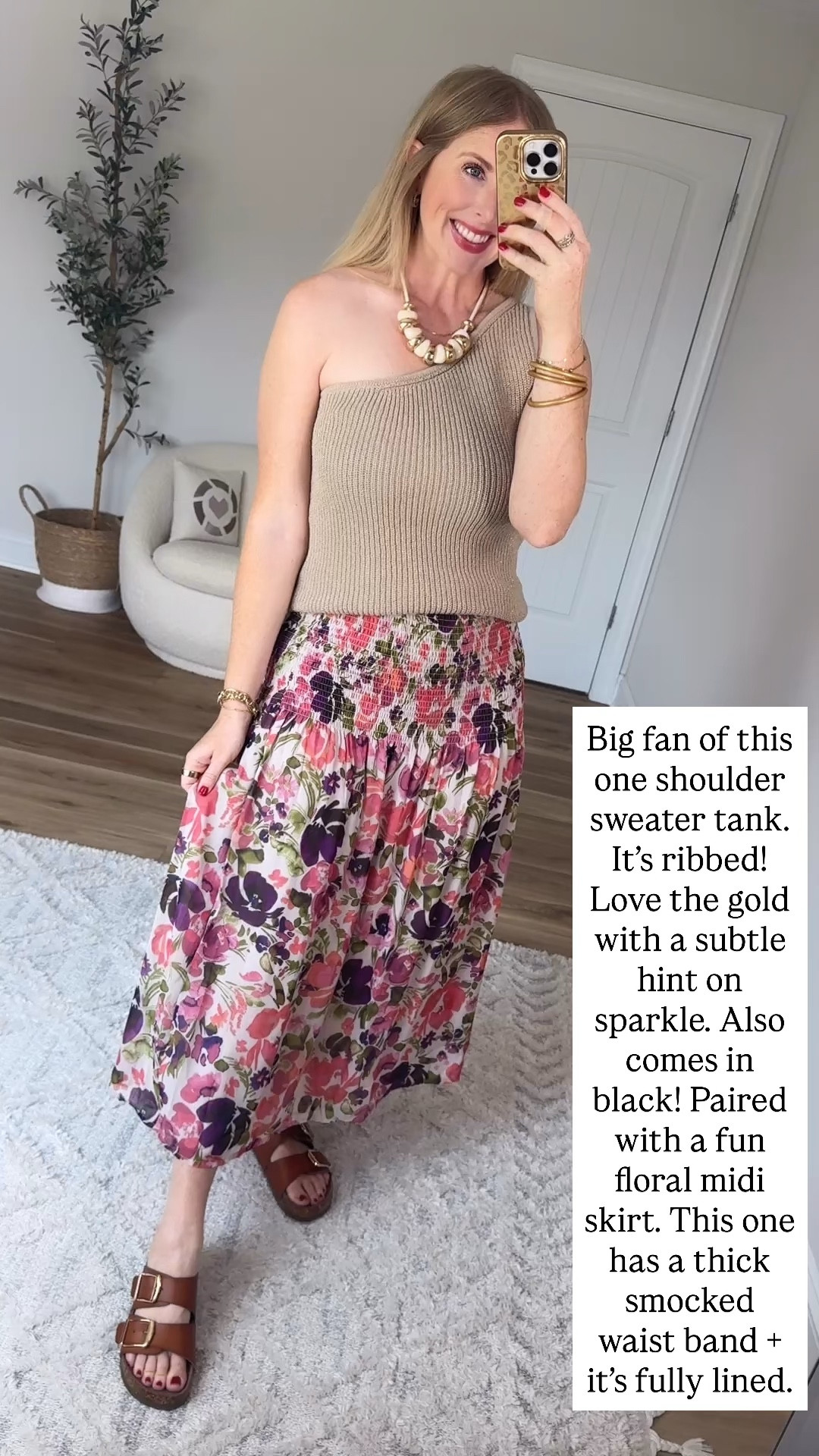 Walmart try on, scoop, Walmart try on, floral midi skirt, one shoulder sweater tank

#LTKootd #LTKmomlife