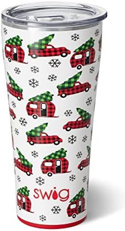 Amazon.com | Swig Life 32oz Triple Insulated Holiday Tumbler, Christmas Travel Mug, Christmas Cof... | Amazon (US)