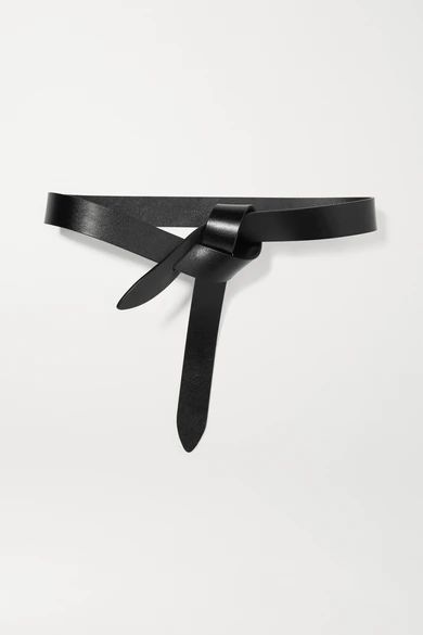 Isabel Marant - Lecce Leather Belt - Black | NET-A-PORTER (US)