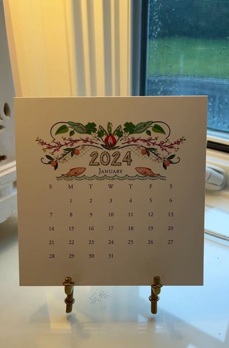My beautiful new desk calendar arrived- it’s so detailed and pretty and each month is different!

#LTKfindsunder50 #LTKHoliday #LTKGiftGuide
