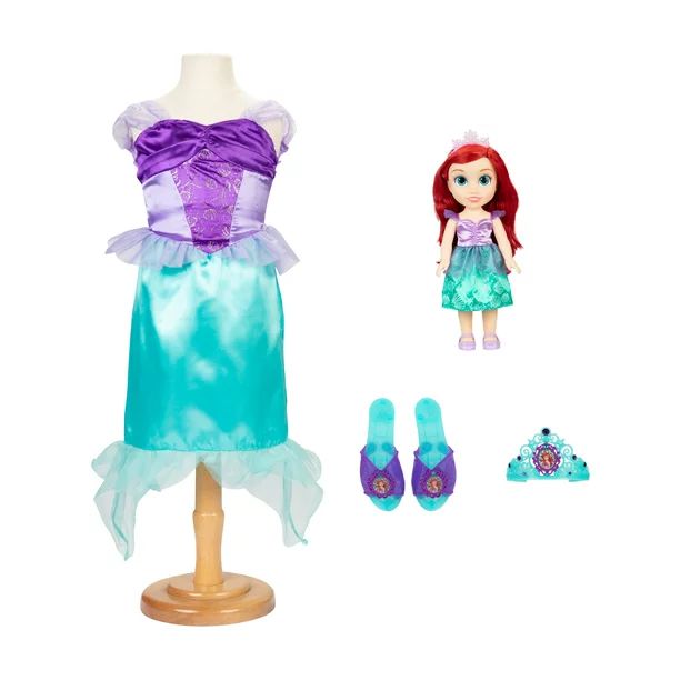 Disney Princess Ariel Toddler Doll with Child Size Dress and Accessories - Walmart.com | Walmart (US)