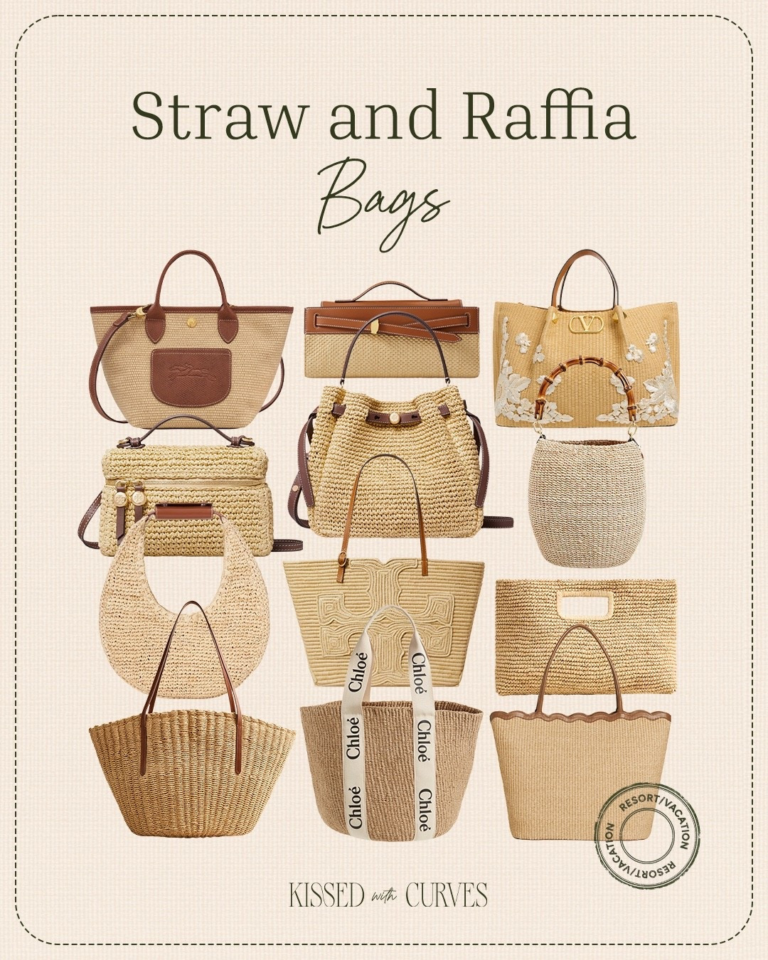 Straw and raffia bags are spring and summer wardrobe staples and there are currently some many fun styles and shapes available to pair with your spring and summer outfits. They’re also great for resort wear and they’re the perfect neutral bags to go with all of your vacation outfits. These bags make great gifts for Mother’s Day too. Rounded up some of my current favorites below!

#LTKMothersDay #LTKOver40 #LTKTravel
