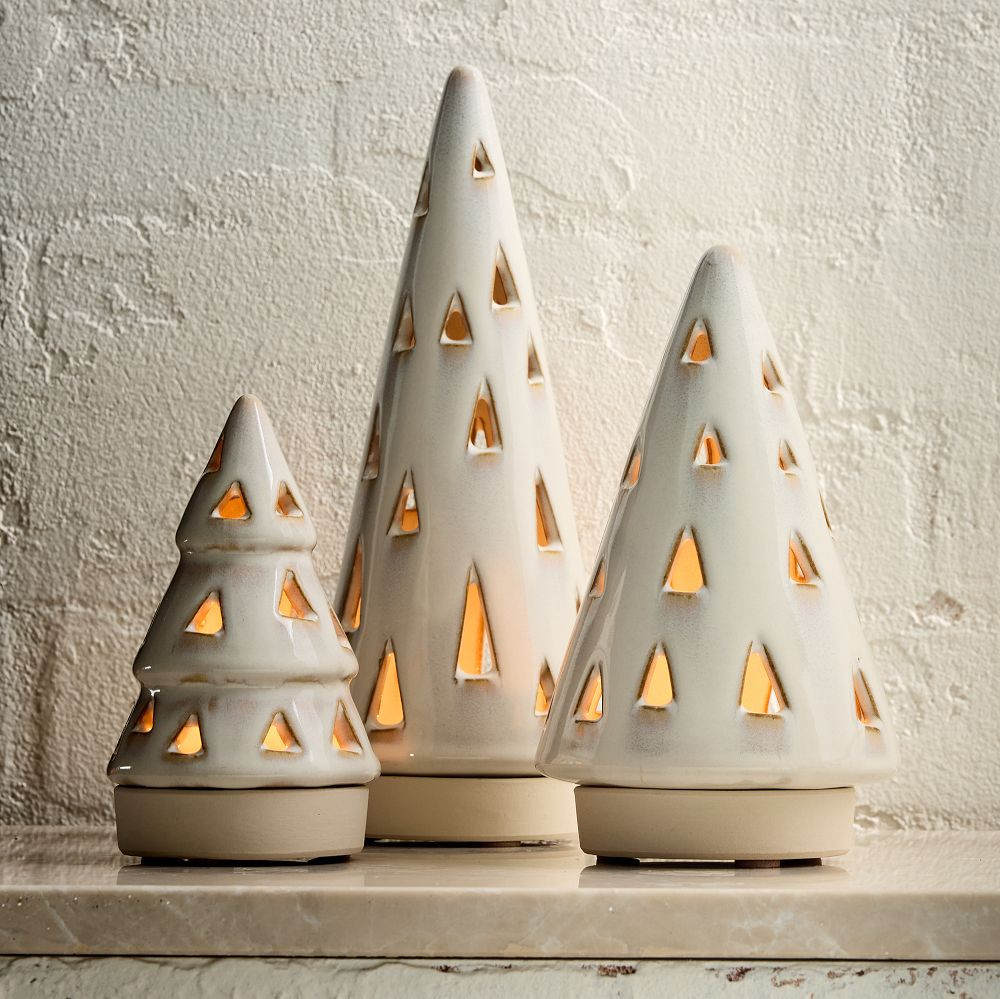 Ceramic Tree Tealight Candleholders | West Elm (US)