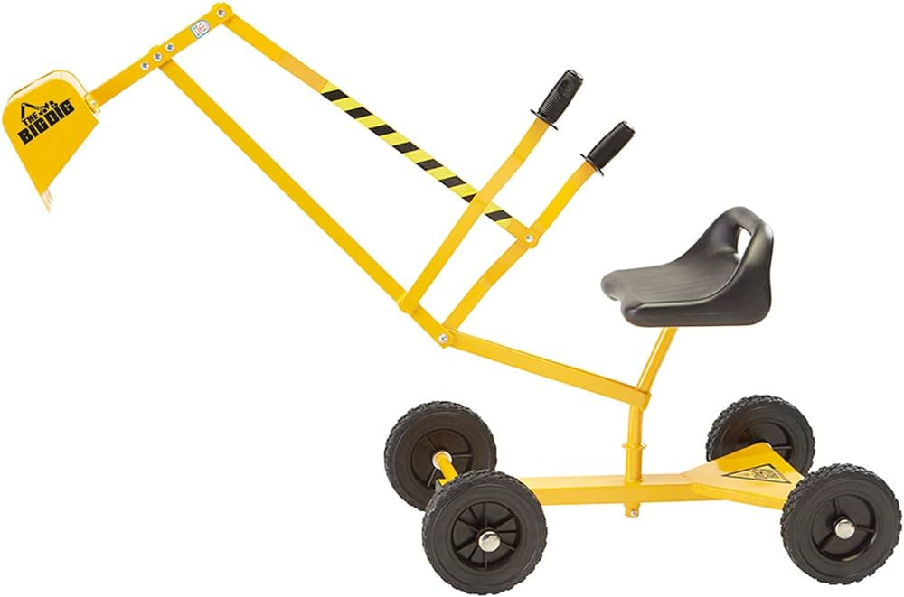 Big Dig Metal Rolling Sandbox Sand Digger Excavator Crane with 360 Degree Rotation Base for Child... | Amazon (US)