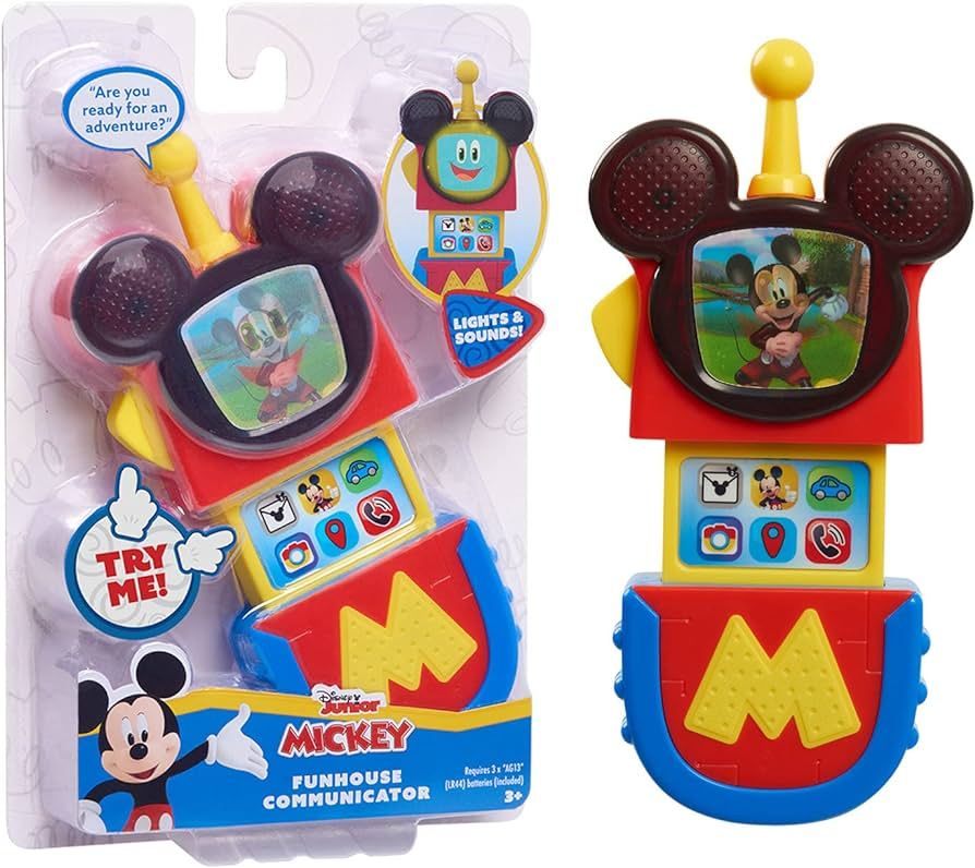 Disney Junior Mickey Mouse Funhouse Communicator with Lights and Sounds, Officially Licensed Kids... | Amazon (US)