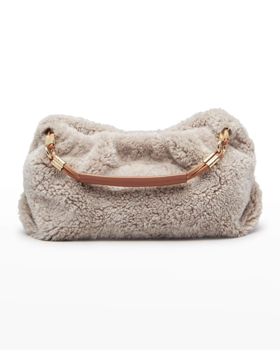 Remy Convertible Shearling Shoulder Bag | Neiman Marcus