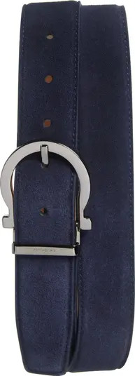 FERRAGAMO Single Gancio Suede Belt | Nordstrom | Nordstrom