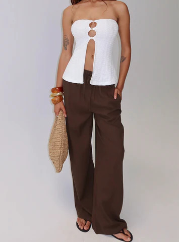 Parklea Pants Chocolate Brown | Princess Polly US