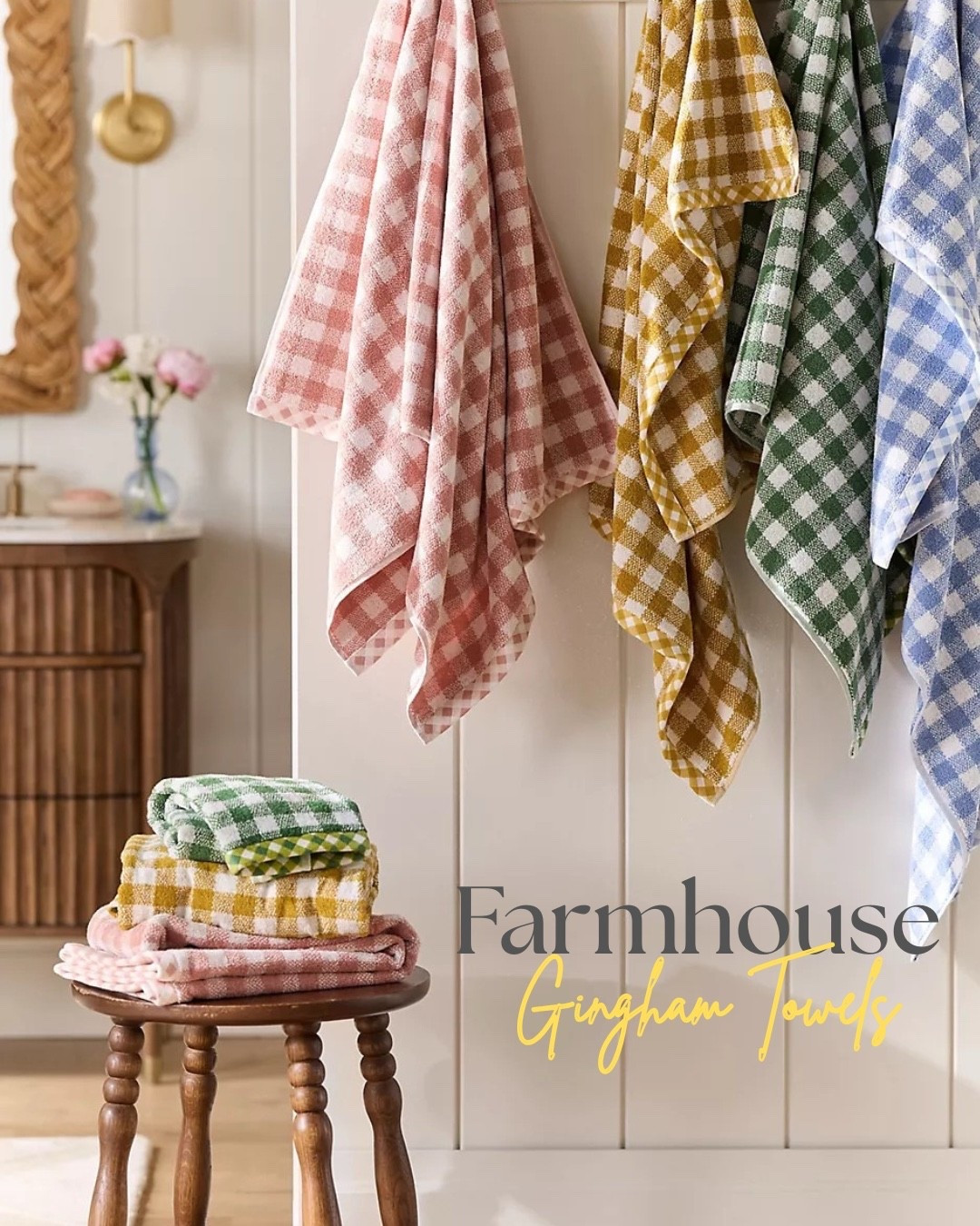 Love the farmhouse style and these Gingham Towels are perfect for any Loo!💛

#LTKstyletip #LTKhome #LTKfamily