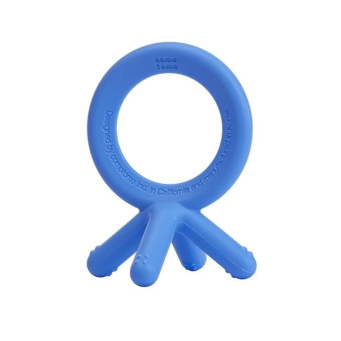 Comotomo Silicone Baby Teether, Blue, 1.75x1.75x3 Inch (Pack of 1) | Amazon (US)