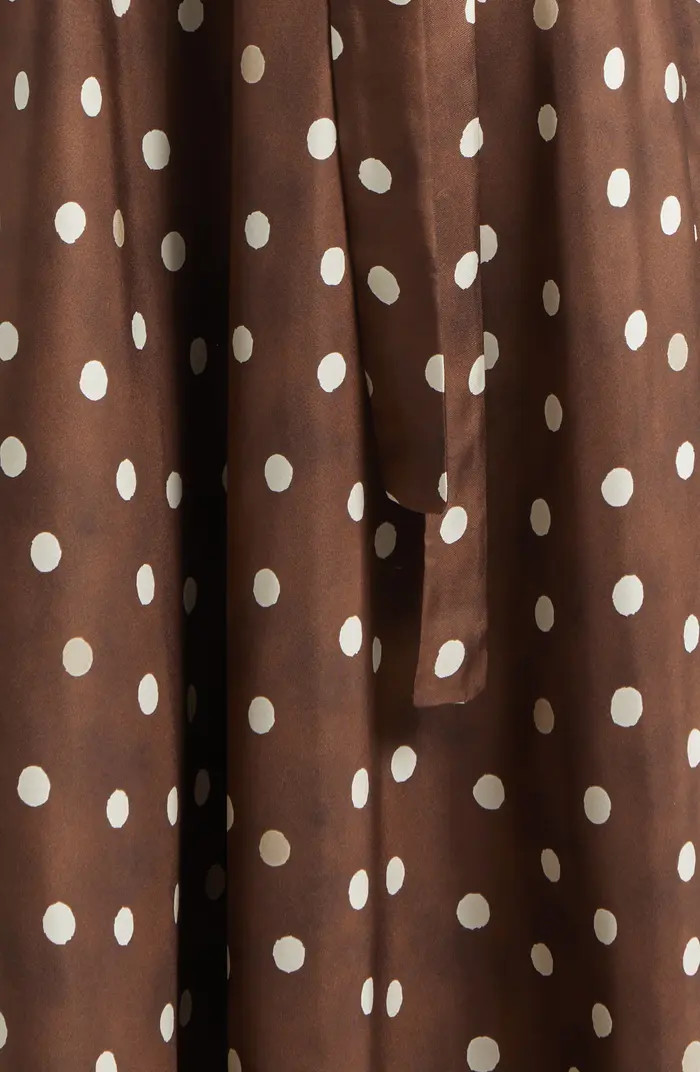 Martina Polka Dot Silk Twill Midi Dress | Nordstrom