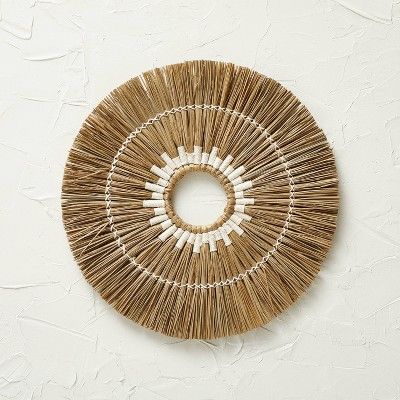 Dried Grass Decorative Wall Disk Brown - Opalhouse™ designed with Jungalow™ | Target