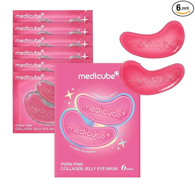 medicube PDRN Pink Collagen Jelly Eye Mask | Hydrogel Eye Patches with PDRN, Collagen, NAD | Refr... | Amazon (US)