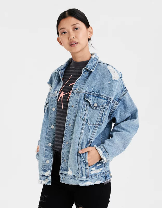 AE Boyfriend Denim Jacket | American Eagle Outfitters (US & CA)