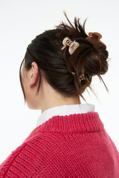 3er-Pack Haarklammern - Rosa/Rot/Weiß - Ladies | H&M AT | H&M (DE, AT, CH, NL, FI)