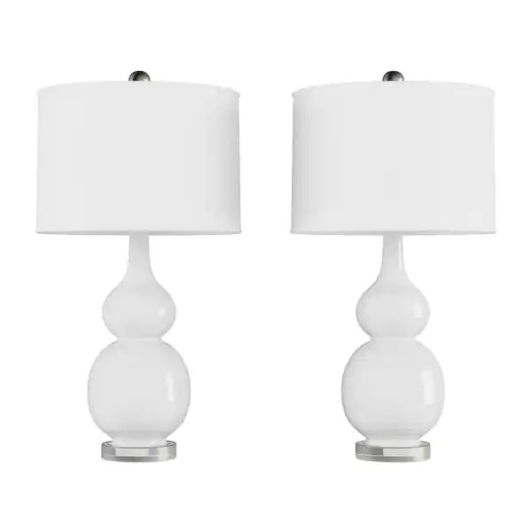 Table Lamps – Vintage White Set of 2 LED Double Gourd Lamps by Lavish Home | Bed Bath & Beyond