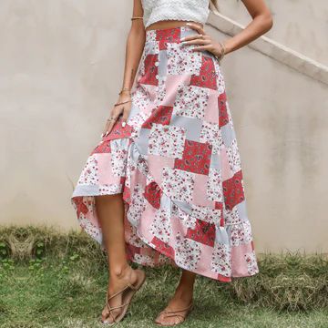 Printed Irregular Skirt | 1Sansome