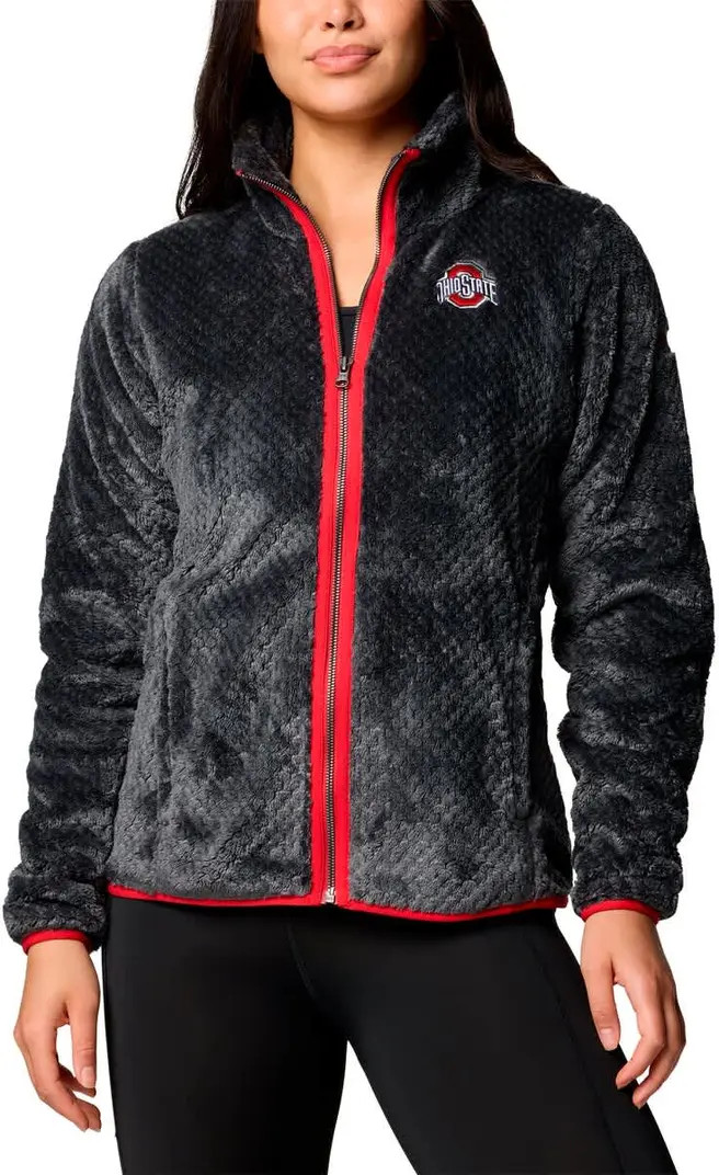 Columbia Women's Columbia  Black Ohio State Buckeyes Fireside II Sherpa Full-Zip Jacket | Nordstr... | Nordstrom