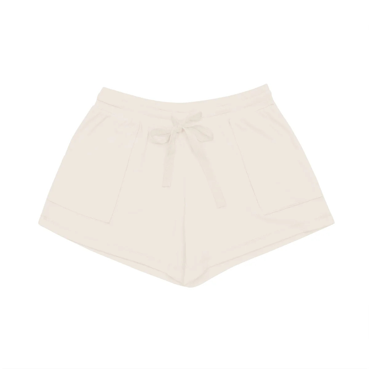 Women's Bamboo Jersey Shorts in Oat | Kyte BABY