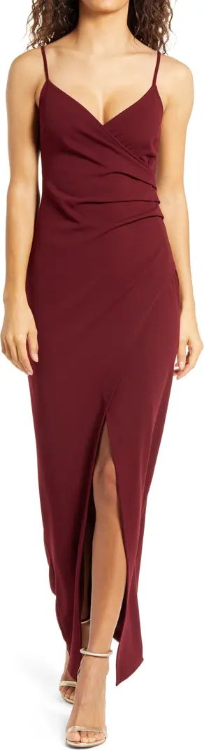 Lulus Sweetest Admirer Ruched Gown | Nordstrom | Nordstrom