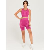 Lucy Mecklenburgh Seamless Cycling Shorts - Pink | Very (UK)