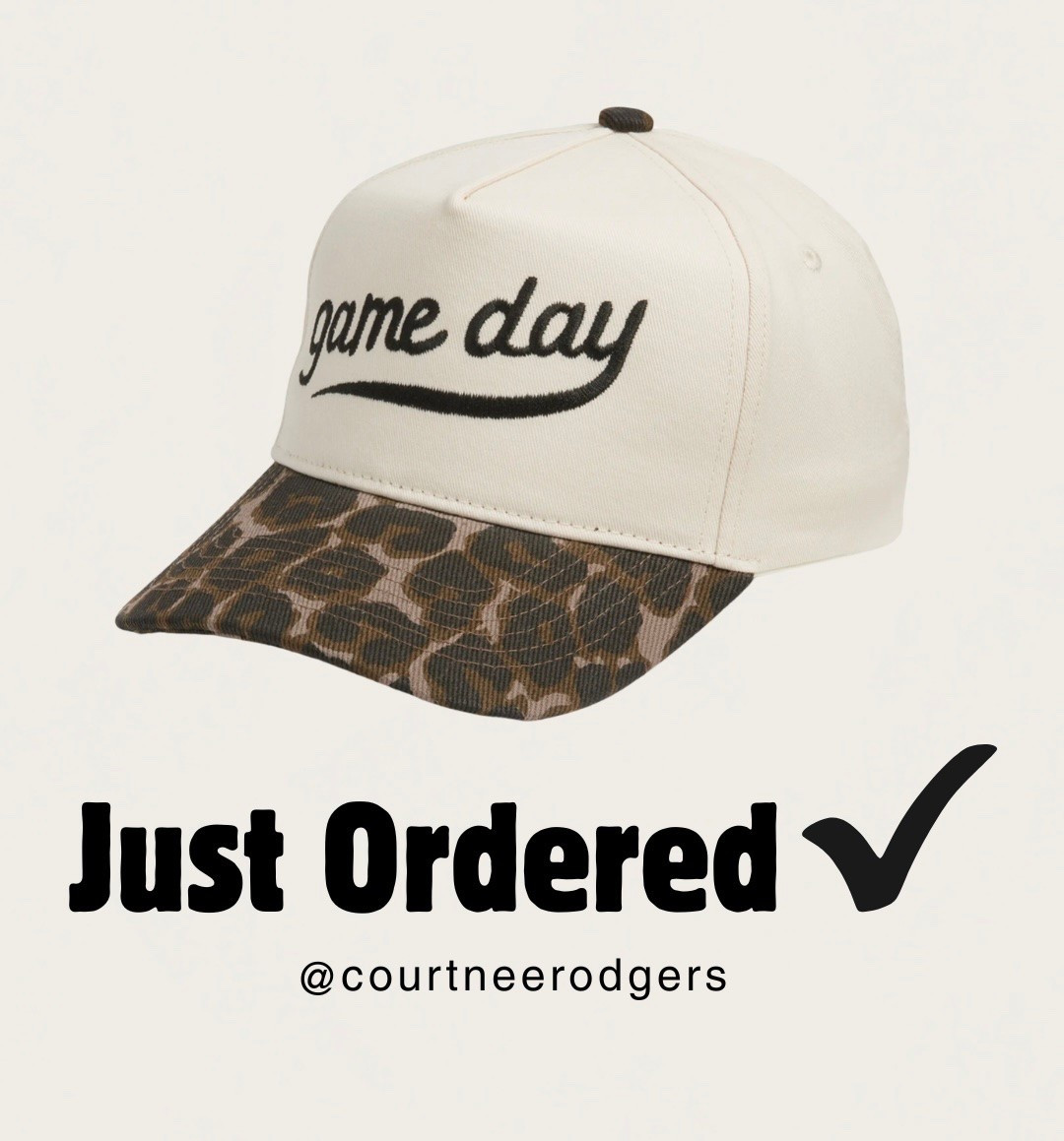 Just ordered this game day leopard hat 🐆 

Sports, leopard, football season

#LTKdayinmylife #LTKootd #LTKmomlife