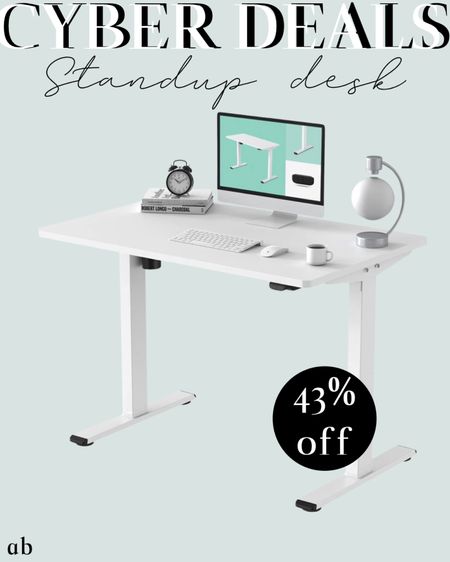My standup desk I use daily from Amazon is on sale 

#LTKCyberWeek #LTKfindsunder100