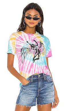 DAYDREAMER Led Zeppelin Icarus Weekend Tee in Rainbow Tie Dye from Revolve.com | Revolve Clothing (Global)