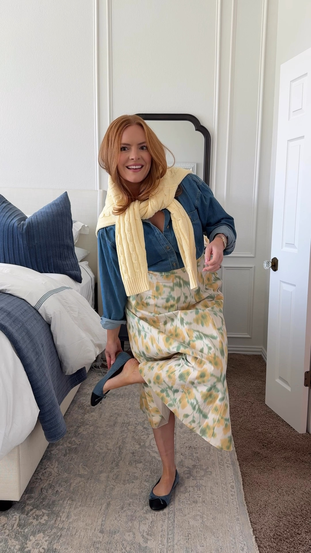 Same skirt, styled two ways 👀

The difference is in the layers + accessories—swapped a basic tee for a denim button-down, added a sweater for structure, and finished with a polished flat.

Linking all pieces so you can recreate both looks ✨


#LTKmomlife #LTKootd #LTKWorkwear