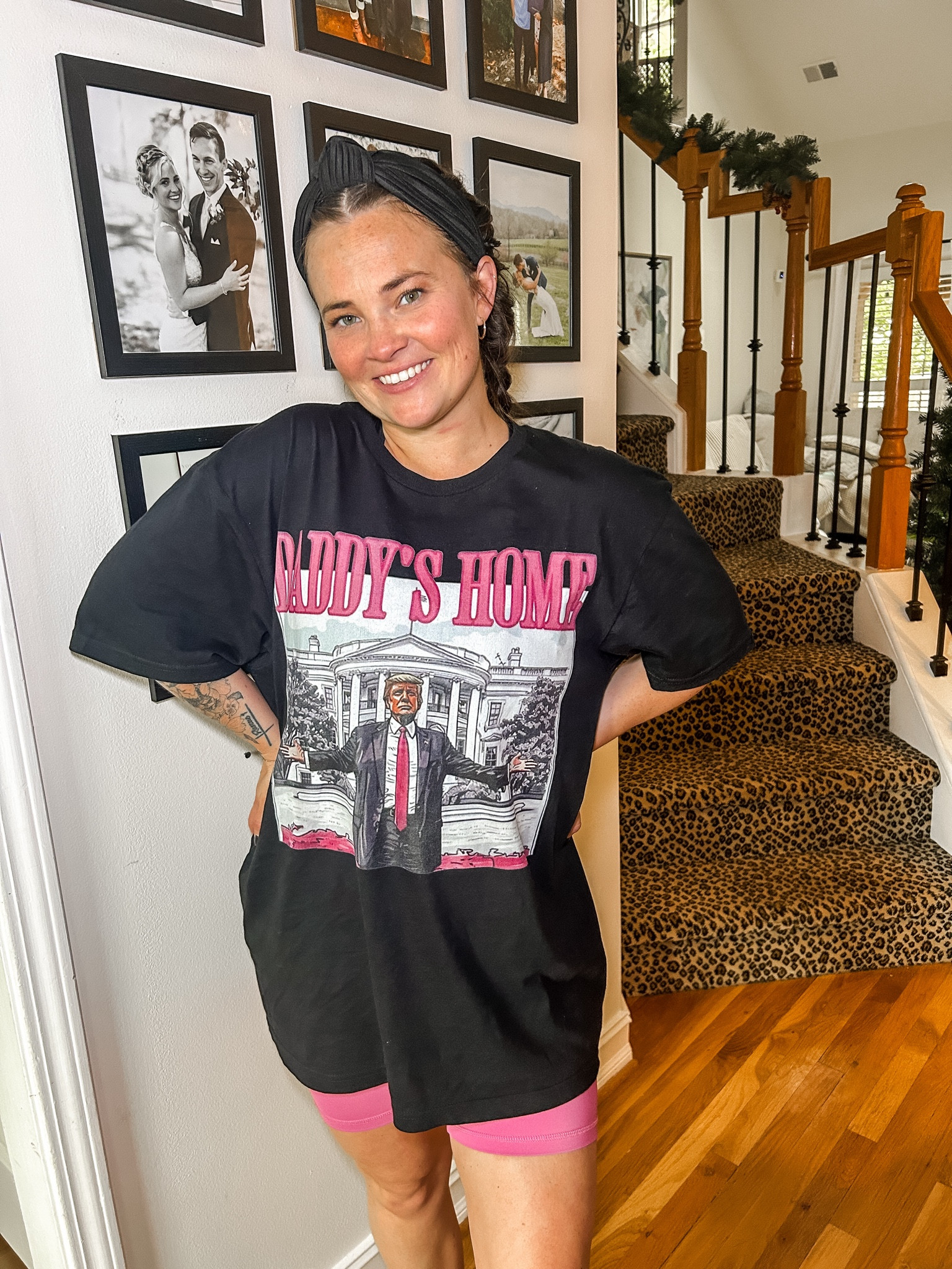 Wearing large in top and medium in bottoms 

MAGA 

#LTKU #LTKActive #LTKStyleTip