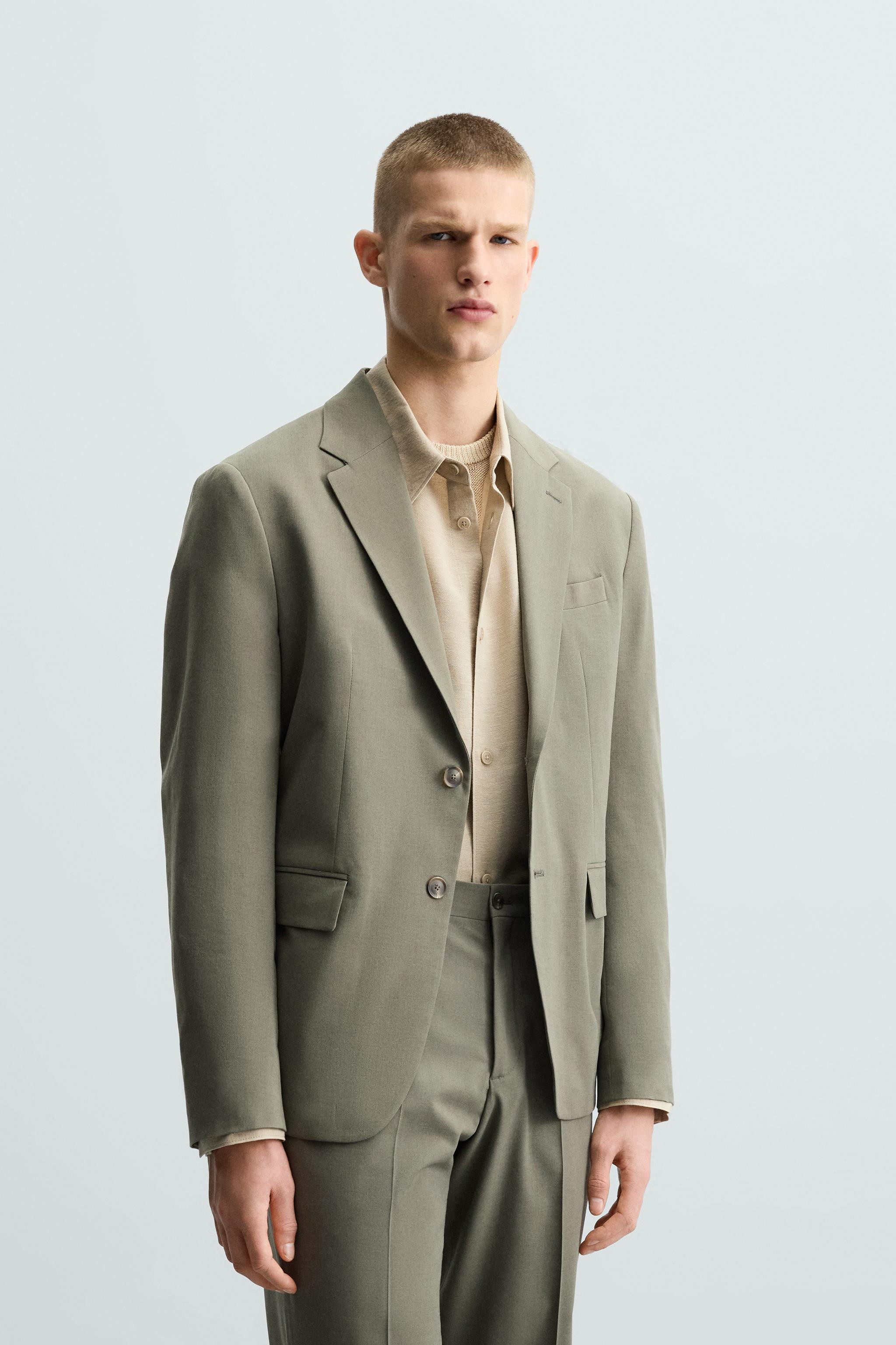 WOOL BLEND SUIT BLAZER | Zara AU