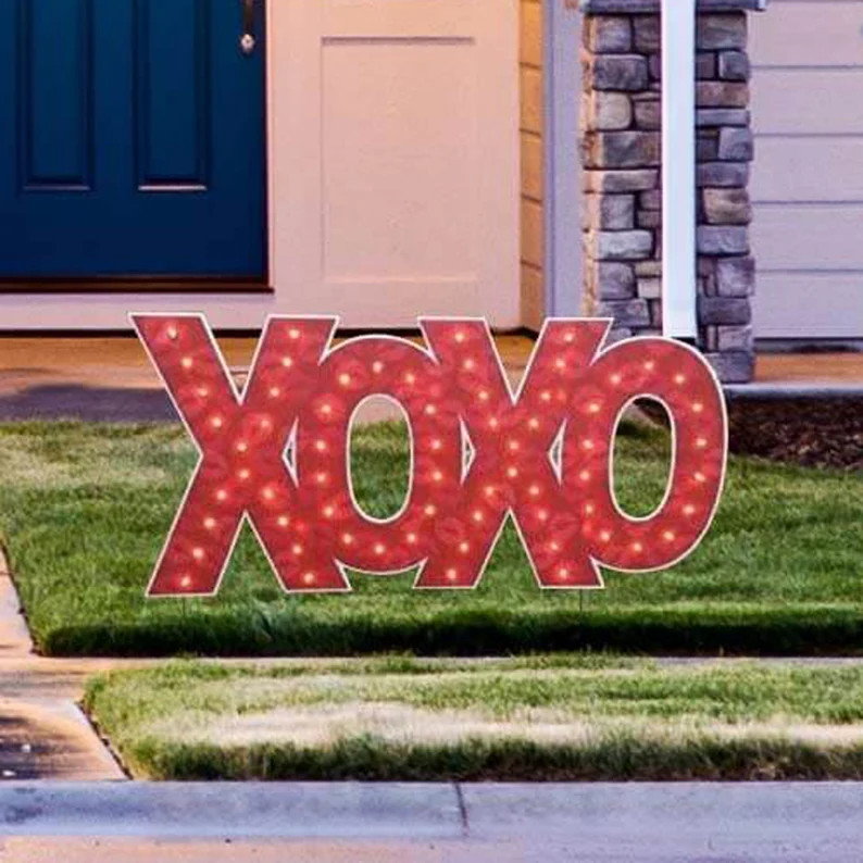 XoXo, Light Up Yard Card Lawn Sign | Etsy (US)