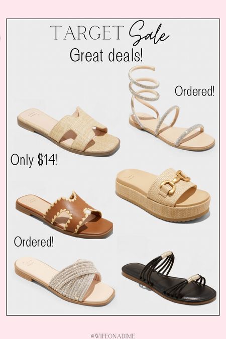 Target sandal sale!!! Ordered a few more pair. I love all of these so it was hard to pick. 🤣

#LTKxTarget #LTKsalealert #LTKshoecrush