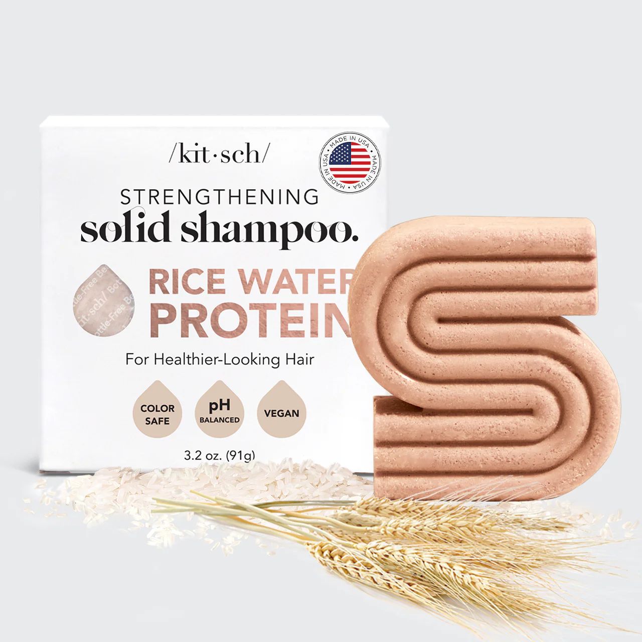 Rice Water Shampoo Bar for Hair Growth | Kitsch