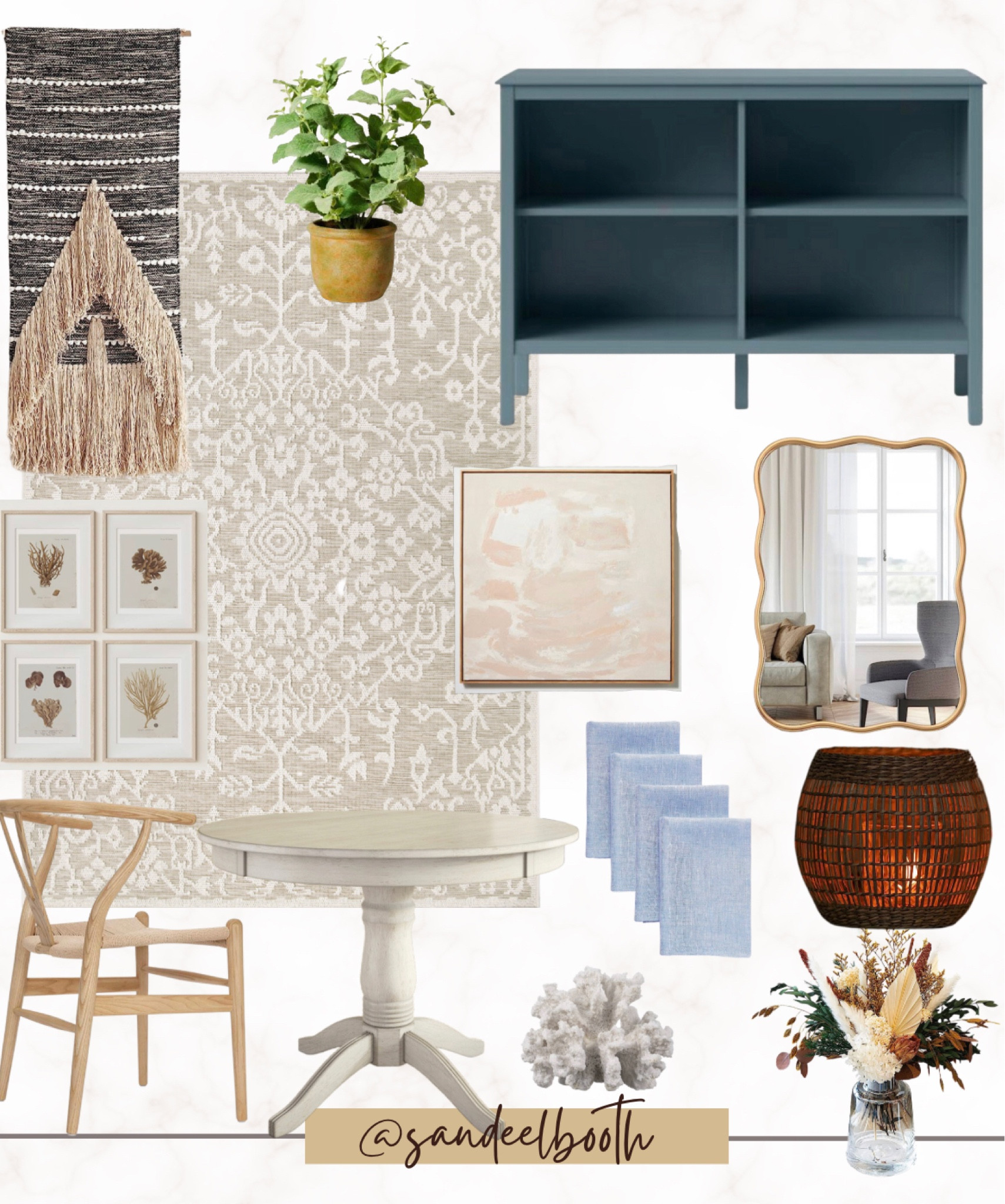 Coastal boho dining room 

#LTKstyletip #LTKunder100 #LTKhome
