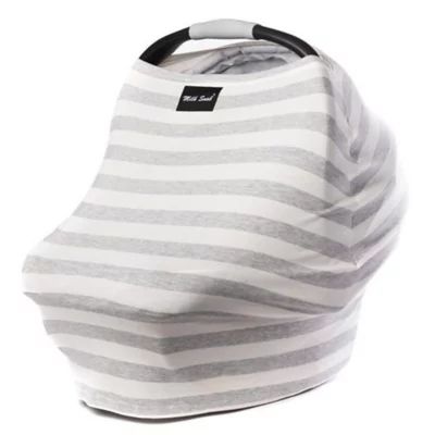 Milk Snob® Multi-Use Car Seat Cover in Cream/Grey Stripe | Bed Bath & Beyond