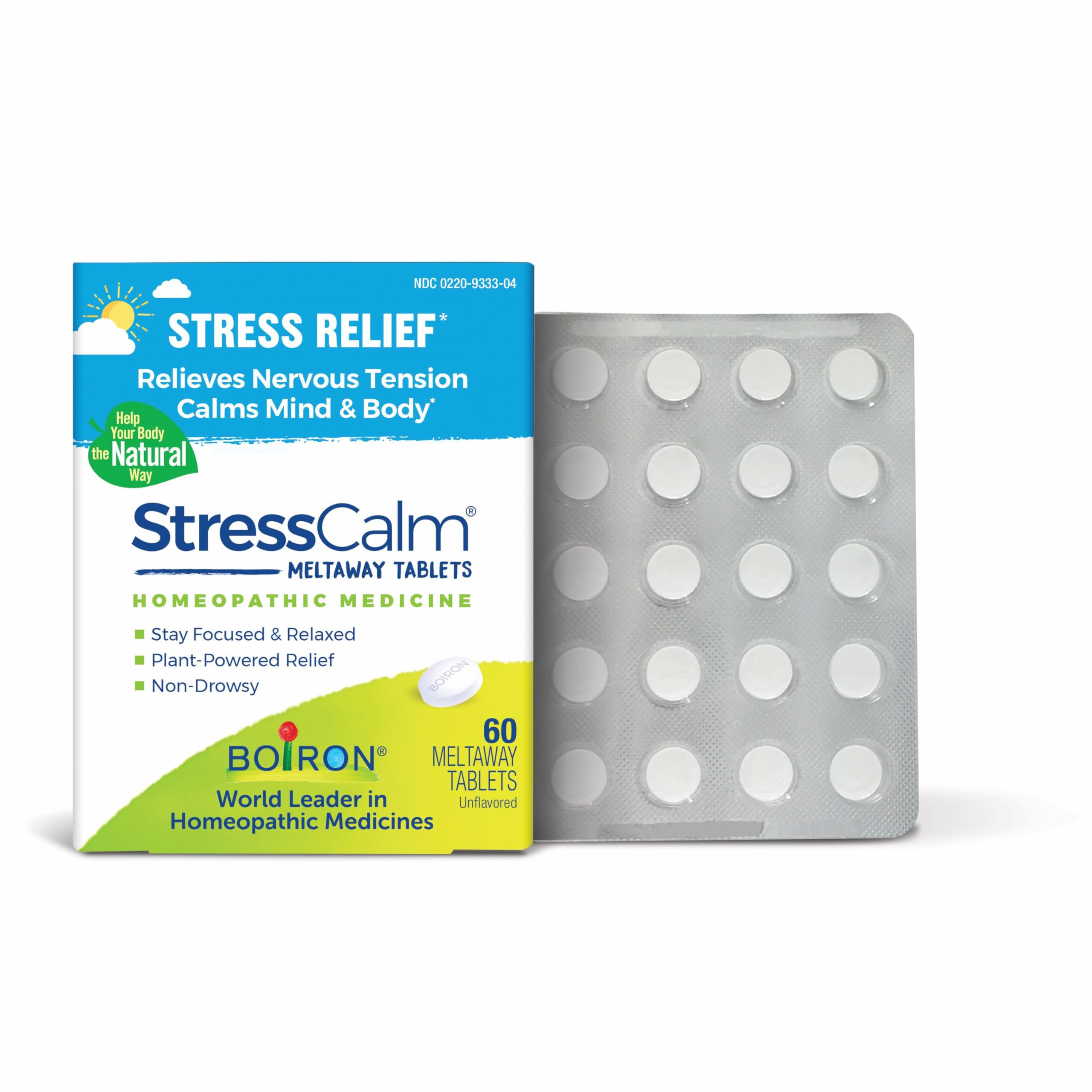 Boiron StressCalm Tablets for Relief of Stress, Anxiousness, Nervousness, Irritability, and Fatig... | Amazon (US)
