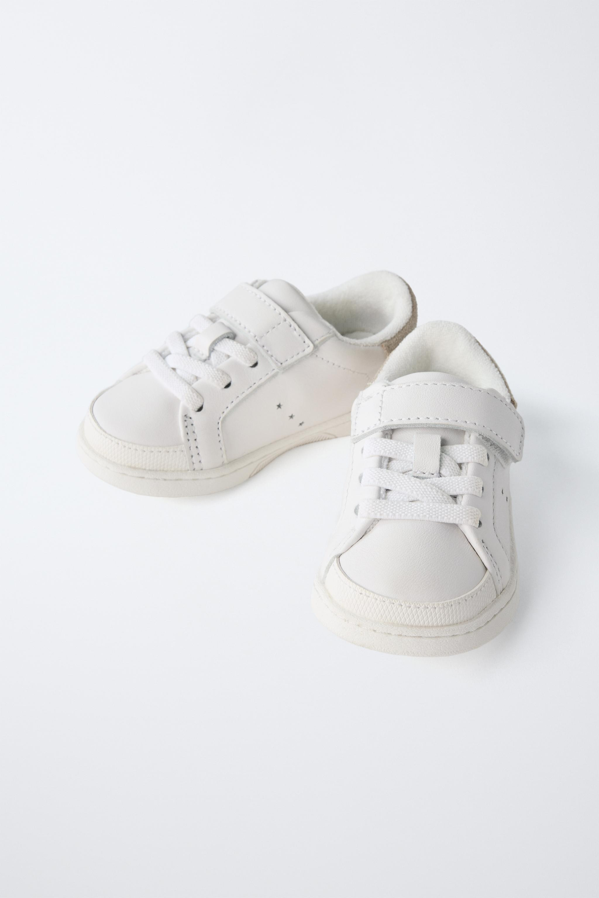 STAR BAREFOOT LEATHER SNEAKERS | Zara US