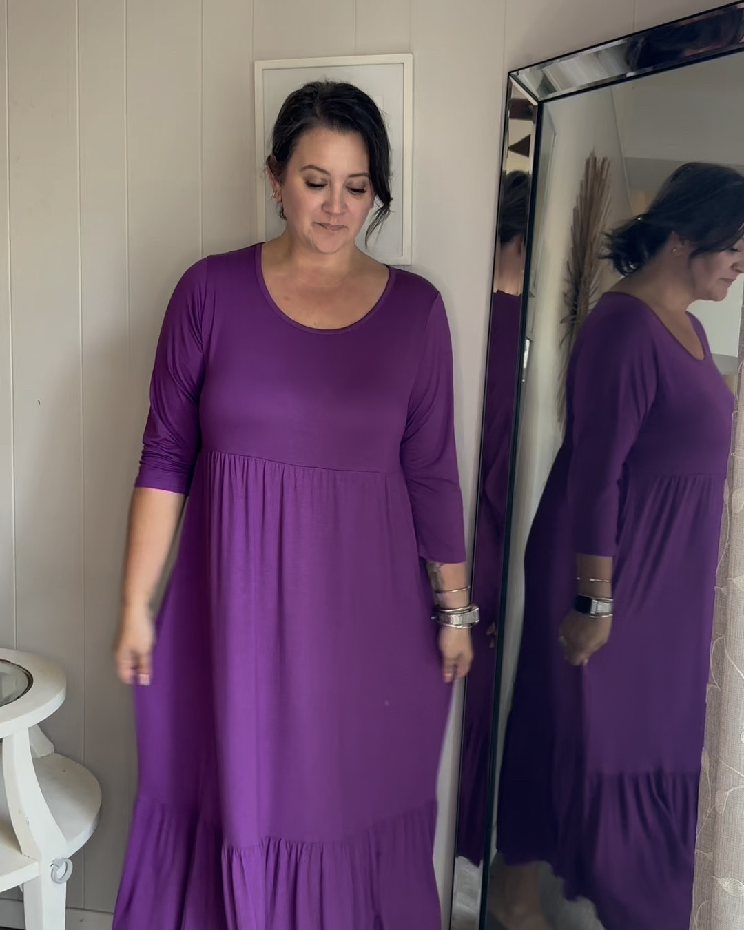 The perfect modest and comfortable purple dress 

#LTKMidsize #LTKPlusSize #LTKStyleTip