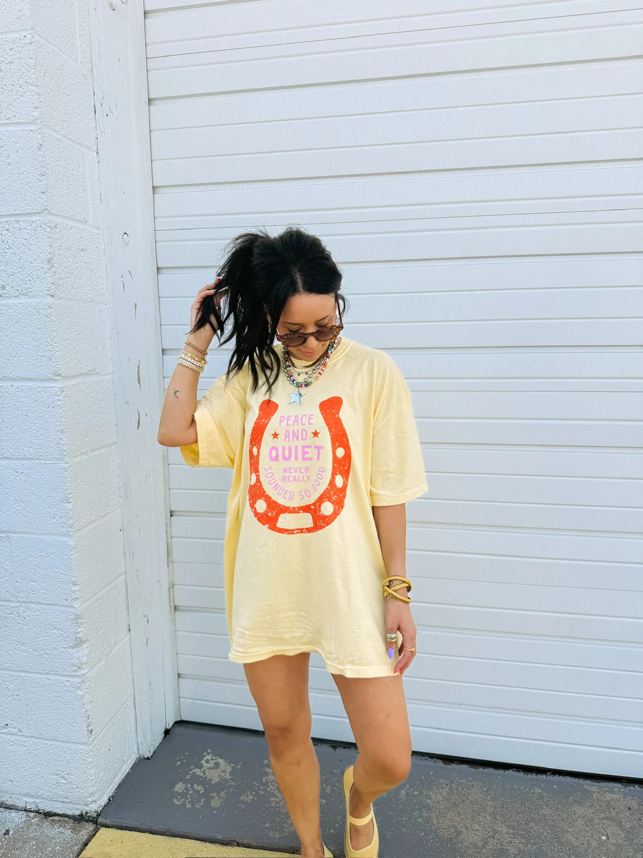 ETTA OG | peace and quiet graphic tee - butter yellow | Etta+East